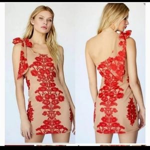 For Love & Lemons Temecula One Shoulder Mini Dress